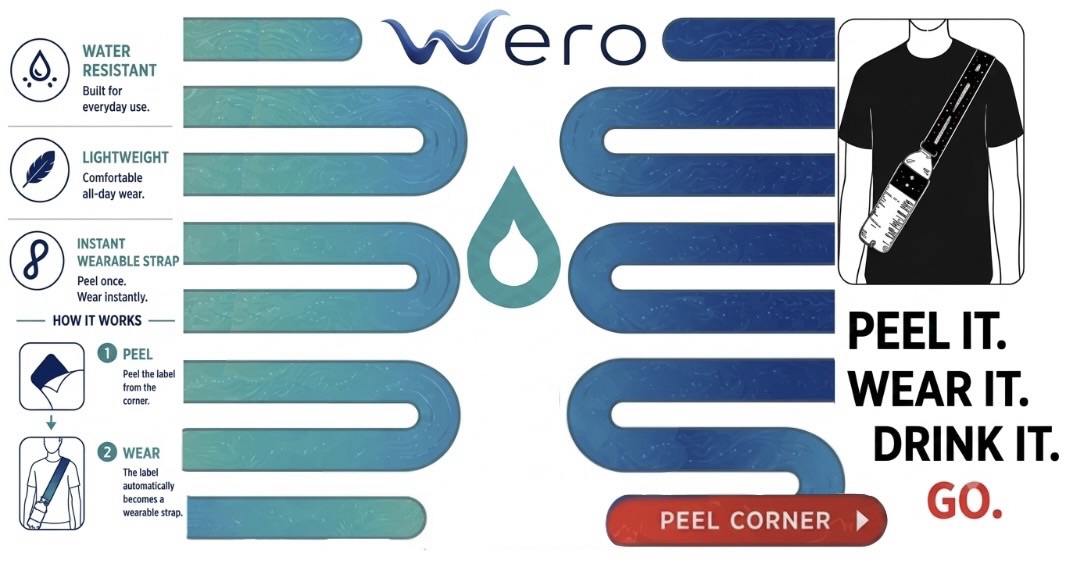 WERX wearable bottle label concept
